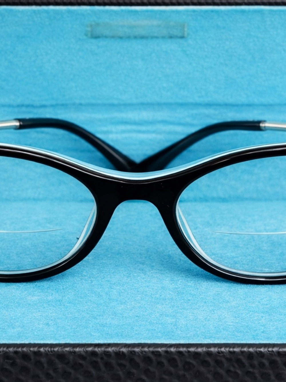 Tiffany & Co. TF2106 Cat‑Eye Eyeglasses | Black | Petite Fit | Authentic